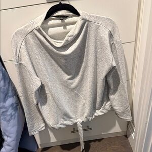 Banana Republic Light Gray Knit Top
